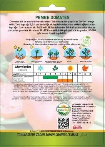 Altınvadi Pembe Domates Tohumu 5 Gr - Resim 2