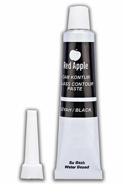 Kontür Boyası 20 ml 1 Adet Red Apple Cam Vitray Boyası Kontur Boyası Ana Hatları Çizme Sanatsal Hobi ürün görseli 1