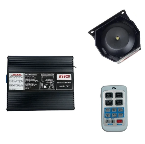 Space Mikrofonlu Metal Siren Uzaktan Kumandalı -SSSR45-1 ürün görseli 1