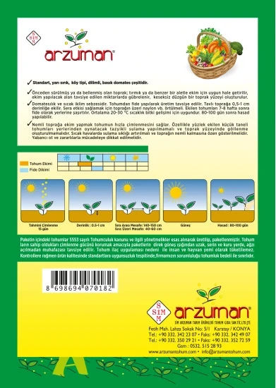 Arzuman Marmande Domates Tohumu - Resim 2