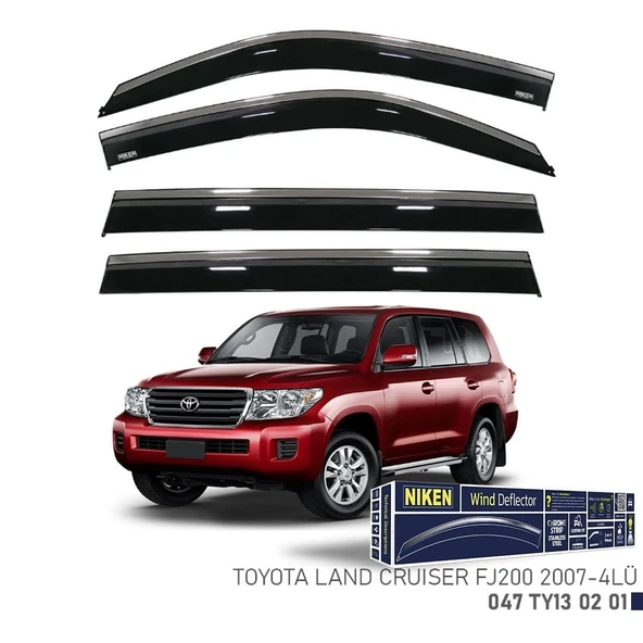 Niken Toyota Land Cruiser Fj200 Cam Rüzgarlığı Kromlu 4'Lü 2007+ Sonrası ürün görseli 1