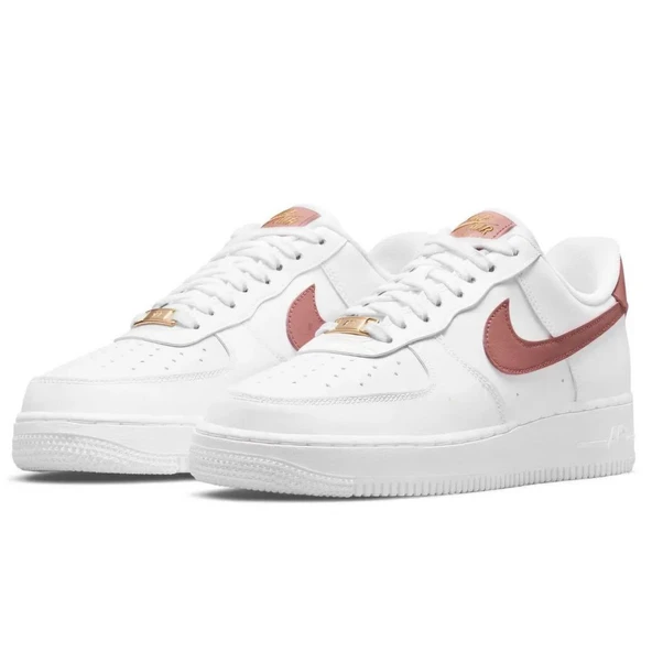 Nike Airforce AF 1'07 Beyaz Pembe Kadın Spor Ayakkabı ürün görseli 1