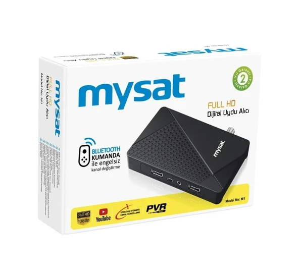 Mysat M1 Bluetooth Kumanda Dijital Full HD Uydu Alıcı ürün görseli 1