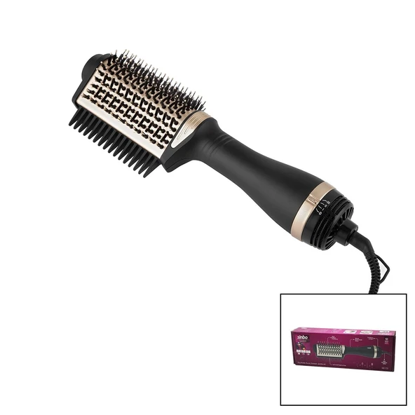 Saç Kurutma - Şekil Makinesi 3 Kademe Isı Ayarı 360 Derece Dönen Kablo Seramik Kaplama Fırça 1200w Shd-1731 ürün görseli 1