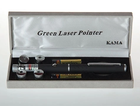 Yeşil Lazer Pointer 100 Mw 15 Km Etkili (5 Başlıklı) - Resim 3