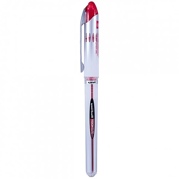 Uni-Ball Ub-200 Roller Kalem Vision Elite Bilye Uç 0.8 Mm Kırmızı (12 Li Kutu) ürün görseli 1