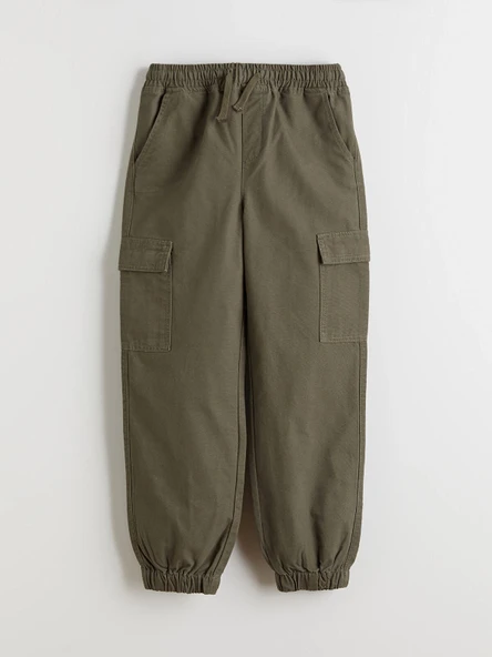LCW Kids Haki Regular Fit Erkek Çocuk Jogger Pantolon ürün görseli 1