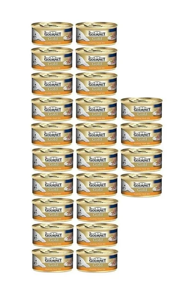 Gourmet Gold Kıyılmış Hindili Kedi Konservesi 24x85gr ürün görseli 1