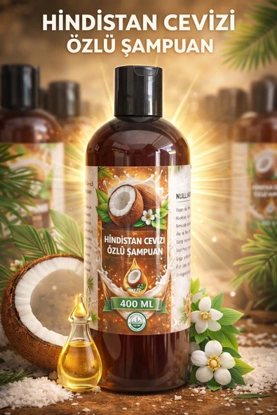 Herbliss Hindistan Cevizi Özlü Şampuan 400 Ml | Nemlendirici, Onarıcı Ve Parlaklık Veren Saç Bakımı ürün görseli 1