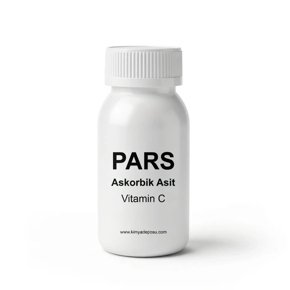 Askorbik Asit Vitamin C Ascorbic Acid Hammadde Toz HDPE Kutu 100g ürün görseli 1