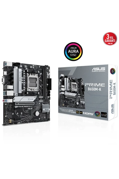 Prime B650M-K 6400Mhz(Oc) Rgb M.2 Am5 Matx Ddr5 Anakart ürün görseli 1