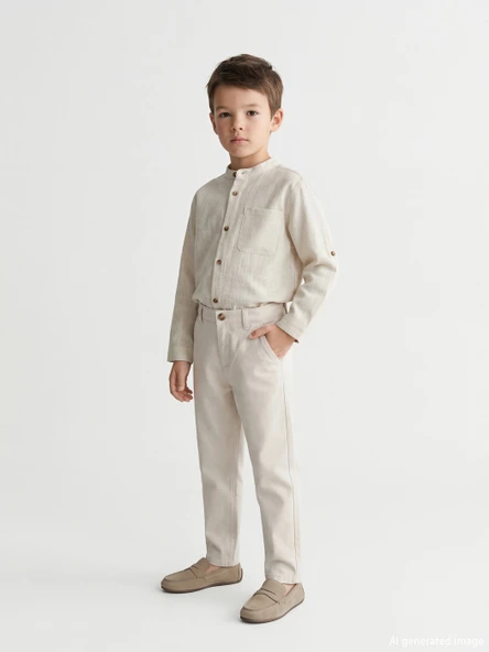 LCW Kids Bej Regular Fit Erkek Çocuk Pantolon ürün görseli 1