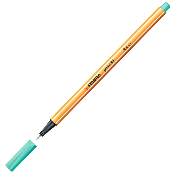Stabilo 88/13 İnce Uçlu Keçeli Kalem 88 Point 0.4 Mm Buz Yeşili (10 Lu Kutu) ürün görseli 1
