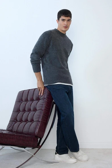 Defacto G6527AXNM34 Mavi Baggy Fit Jean Pantolon ürün görseli 1