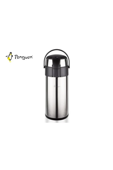 Paslanmaz Çelik Kapaklı Pompalı 5 Lt Inox Termos Png-1250a ürün görseli 1
