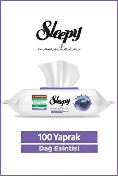 ŞeyliŞeyler - Sleepy Dağ Esintisi Yüzey Temizlik Havlusu 100 Yaprak 1 Paket ürün görseli 1