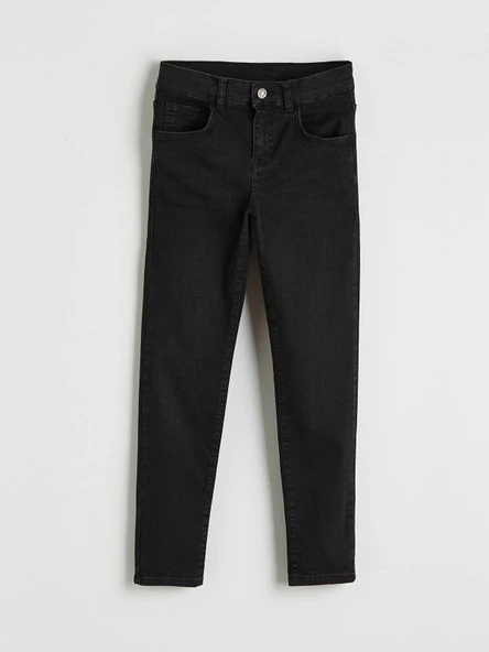 LCW Kids Siyah Süper Skinny Fit Erkek Çocuk Jean Pantolon ürün görseli 1