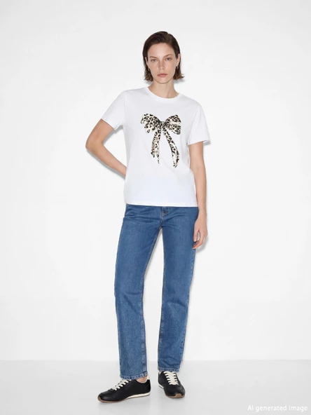 LCWAIKIKI Classic İndigo Beli Lastikli Straight Fit Kadın Jean Pantolon ürün görseli 1