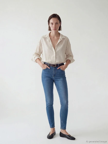 LCW Jeans İndigo Jüpiter Süper Skinny Fit Kadın Jean Pantolon ürün görseli 1