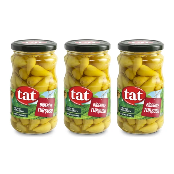Tat Biberiye Turşusu 330 gr Cam x 3 Adet ürün görseli 1