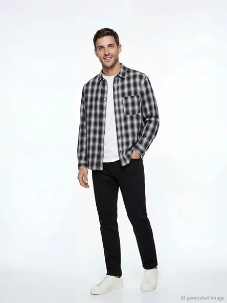 LCW Jeans Siyah 779 Regular Fit Erkek Jean Pantolon ürün görseli 1