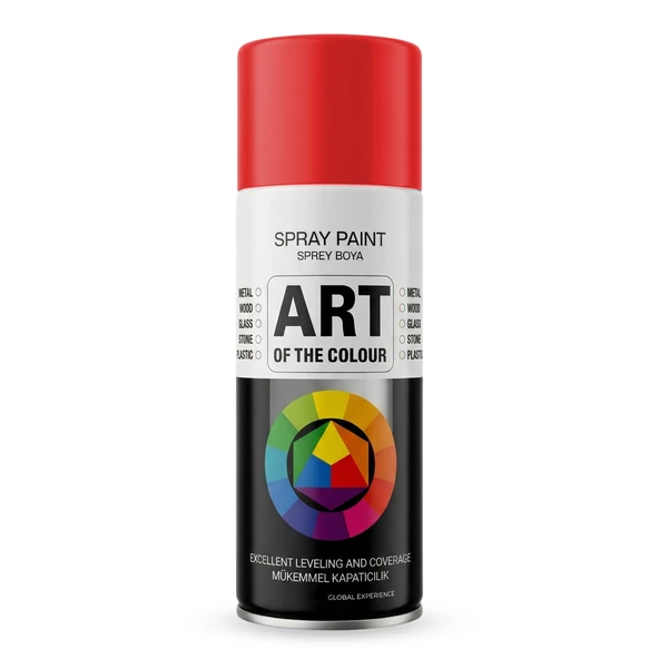 RAL3020 Kırmızı Prof. Sprey Boya Metal Ahşap Taş Plastik ve Cam Yüzeylere Uygun Spray Boya 400 ml ürün görseli 1