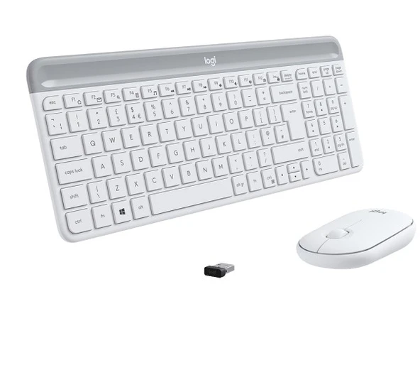 Logitech MK470 ince Kablosuz Set Beyaz 920-009436 - Resim 3