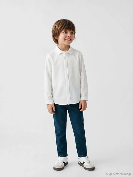 LCW Kids İndigo Erkek Çocuk Slim Fit Jean Pantolon ürün görseli 1