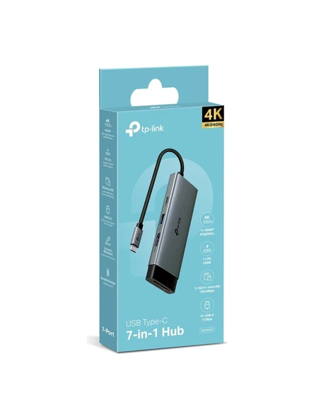 Tp-Link UH7021C Usb-C 7'si 1 Arada Hub - Resim 2