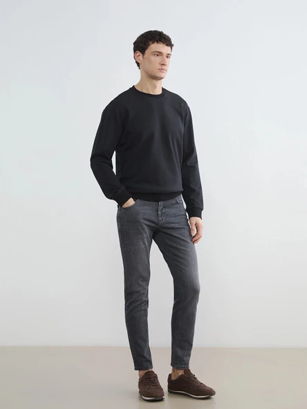 LCW Jeans Gri 750 Slim Fit Erkek Jean Pantolon ürün görseli 1