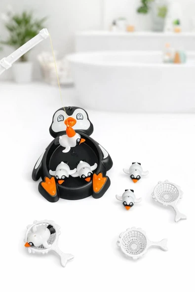 Penguen Yakalama Oyunu Mıknatıslı Siyah Beyaz ürün görseli 1