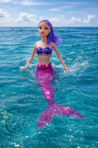 Deniz Kızı Işıklı Oyuncak Mor ürün görseli 1