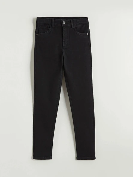 LCW Kids Siyah Süper Skinny Fit Erkek Çocuk Jean Pantolon ürün görseli 1