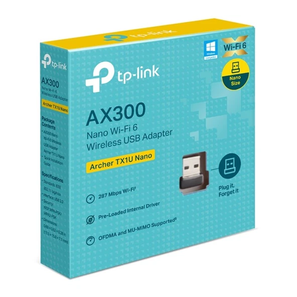 Tp-Link Archer TX1U Nano 287Mbps USB Adaptör - Resim 3