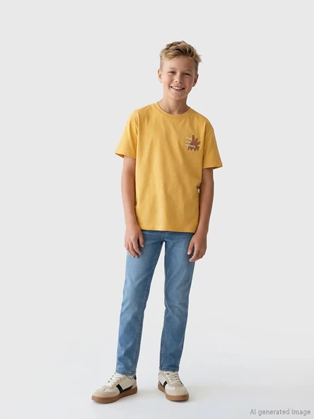LCW Kids İndigo Slim Fit Erkek Çocuk Jean Pantolon ürün görseli 1