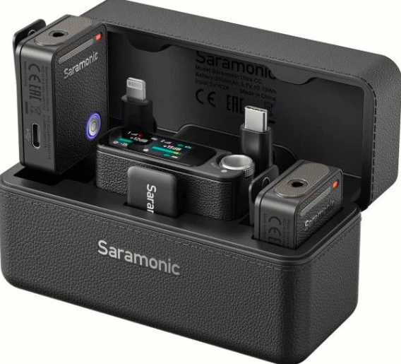 Saramonic Ultra 01 Kablosuz Yaka Mikrofonu, 32-Bit ( RX9+TX9 Black) ürün görseli 1