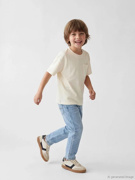 LCW Kids İndigo Regular Fit Erkek Çocuk Jean Pantolon ürün görseli 1