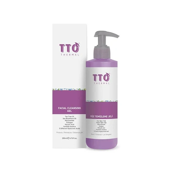 TTO Thermal Yüz Temizleme Jeli Normal Akneli Rozalı Ciltler 200 ml ürün görseli 1