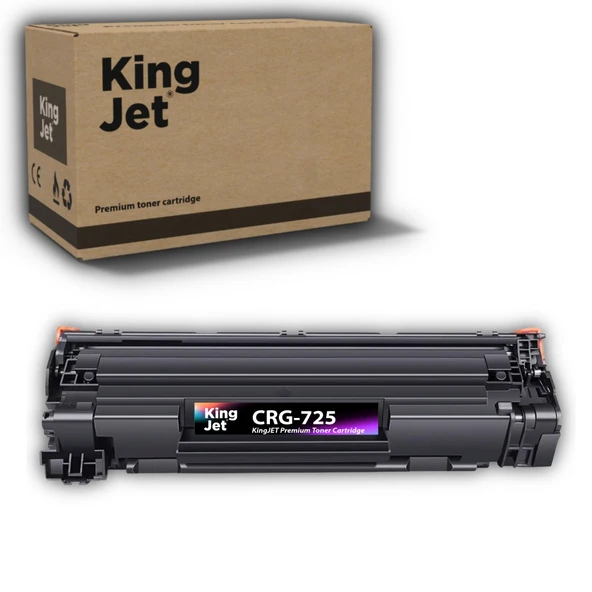 KingJET Canon Uyumlu CRG-725 Standart Kapasiteli Çipli Muadil Toneri | I-SENSYS LBP6000 ürün görseli 1