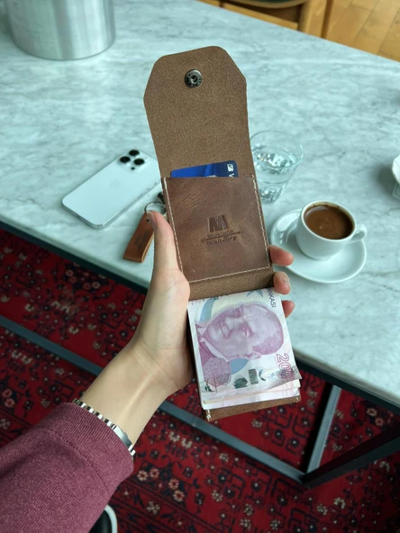 Hakiki Deri Çıtçıtlı Erkek Cüzdan | Nova 5801 - Resim 8