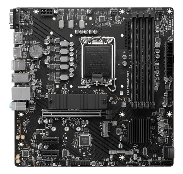 MSI Pro B760M-P D5 1700P Vga Hdmi Dp - Resim 2