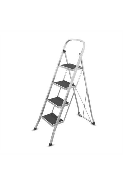 Sgs1134 Slimstep 4 Basamak Ev Tipi Geniş Basamaklı Metal Merdiven 150 Kg Taşıma Kapasiteli ürün görseli 1