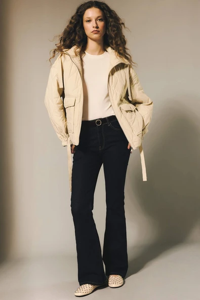 Defacto G6399AXNM82 Mavi Mıa Flare Fit Jean Pantolon ürün görseli 1