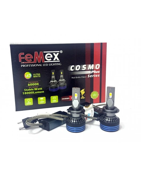 FEMEX Peugeot 308 2 Makyajlı 2017-2021 UZUN FAR LED AMPUL COSMO PLUS H7 ürün görseli 1