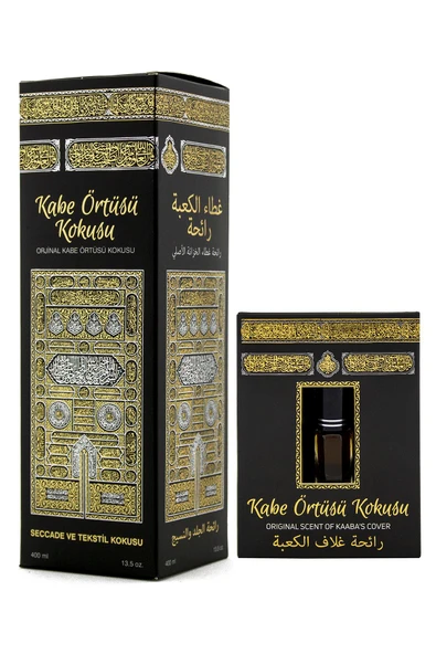 Kabe Örtüsü Kokusu Sprey 400 Ml Ve Kabe Örtüsü Esansı Alkolsüz 3Ml ürün görseli 1