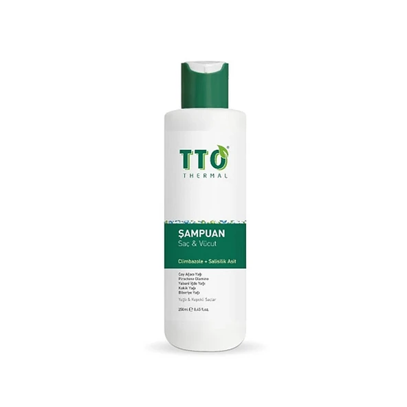 TTO Thermal Saç Ve Vücut Şampuanı Climbazole Ve Çay Ağacı 250 ml ürün görseli 1