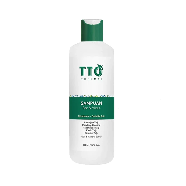 TTO Thermal Saç Ve Vücut Şampuanı Climbazole Ve Çay Ağacı 500 ml ürün görseli 1