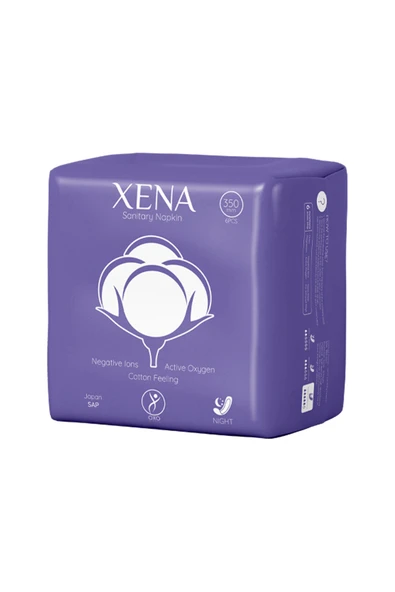 OXO GLOBAL XENA SANİTARY NAPKİN GECE PEDİ | ACTİVE OXYGEN & NEGATİVE ION ürün görseli 1
