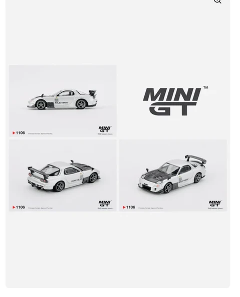 Mini GT 1/64 Mazda RX-7 RE-Amemiya Silver Metallic MG 1106 ürün görseli 1