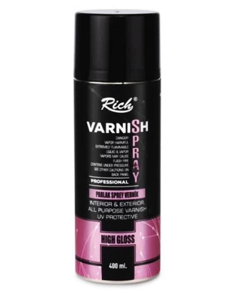 Rich Parlak Sprey Vernik 400ml ürün görseli 1